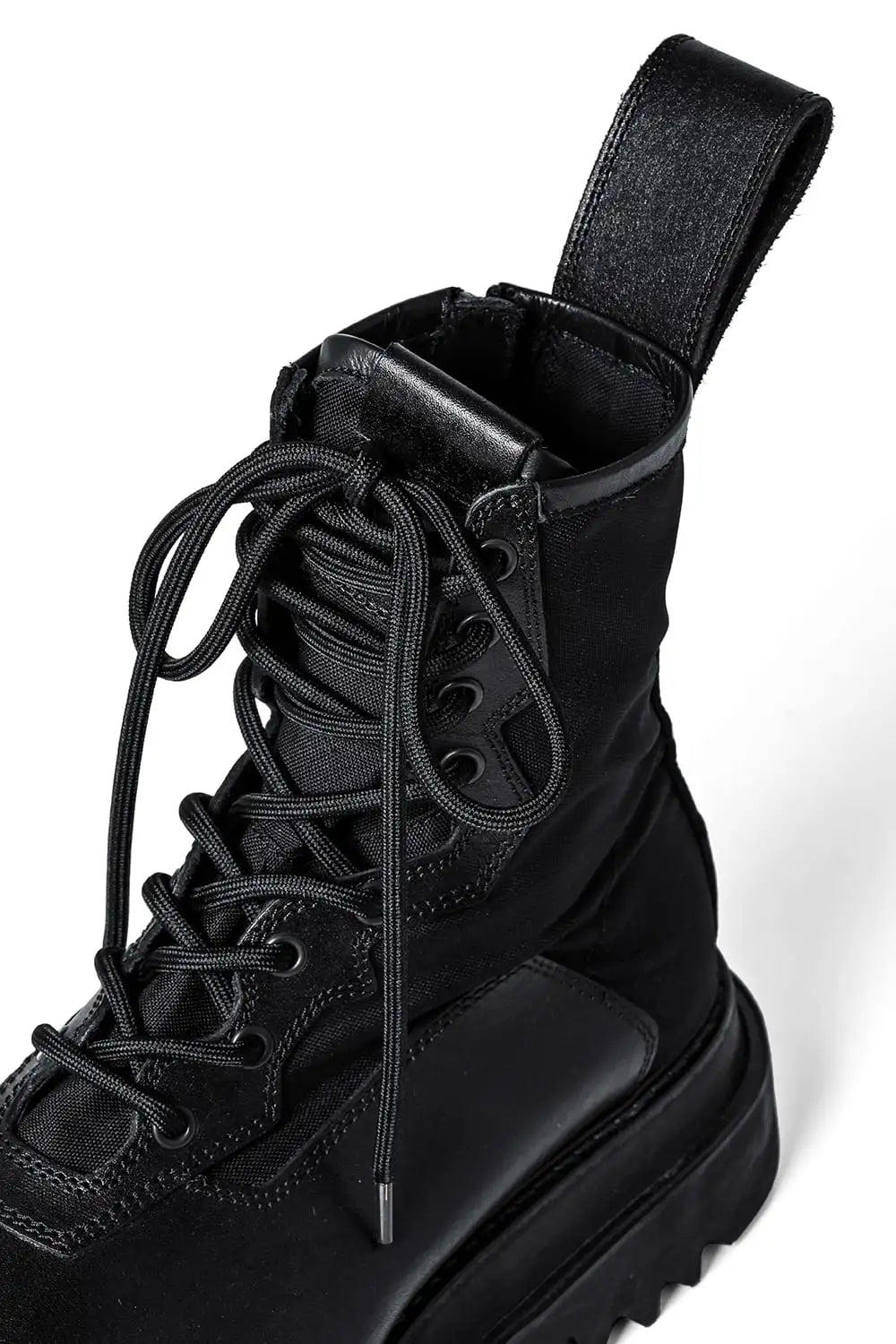 Cow Skin Lace Up Boots