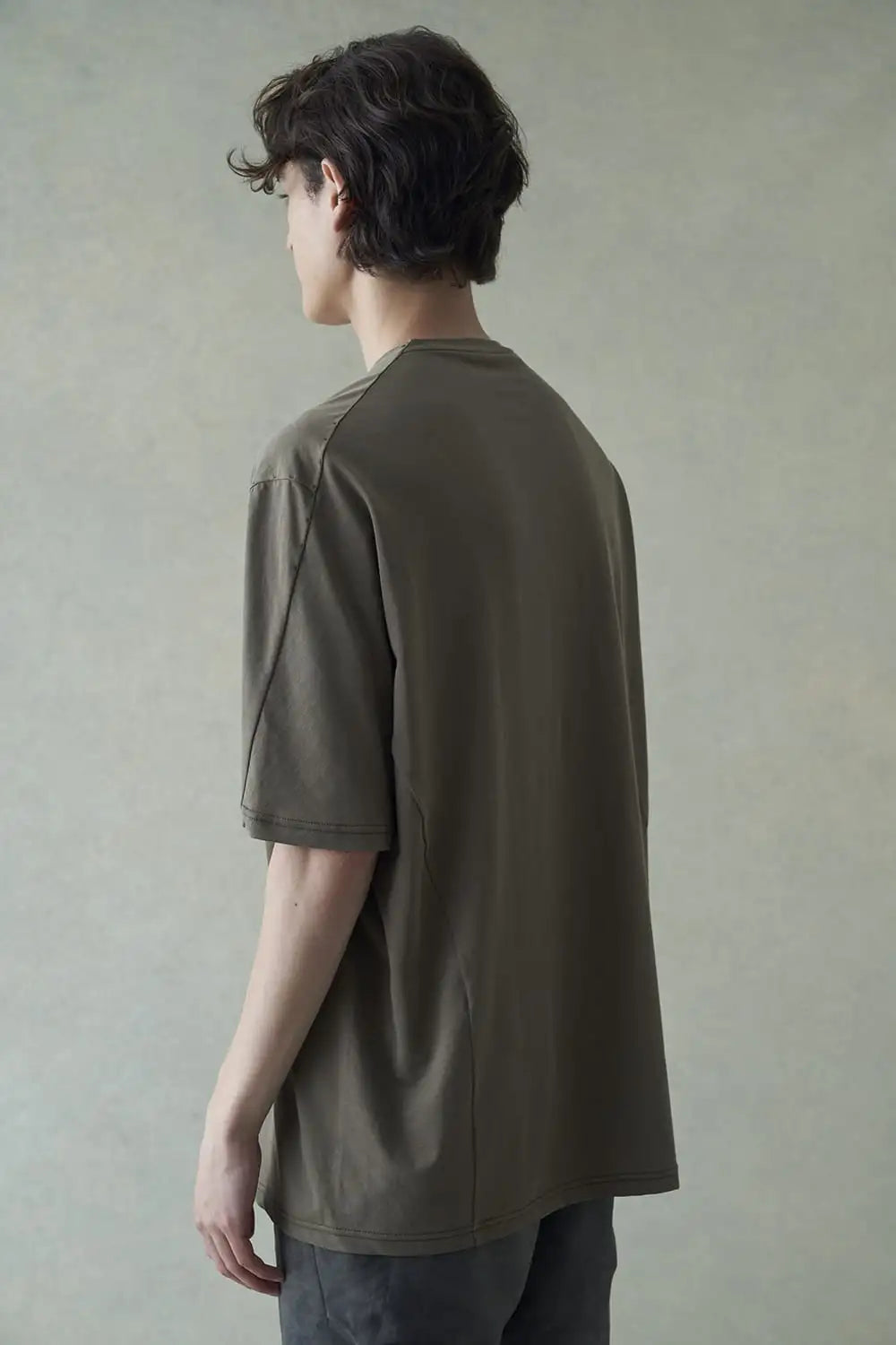 Short sleeve high twist jersey Olive