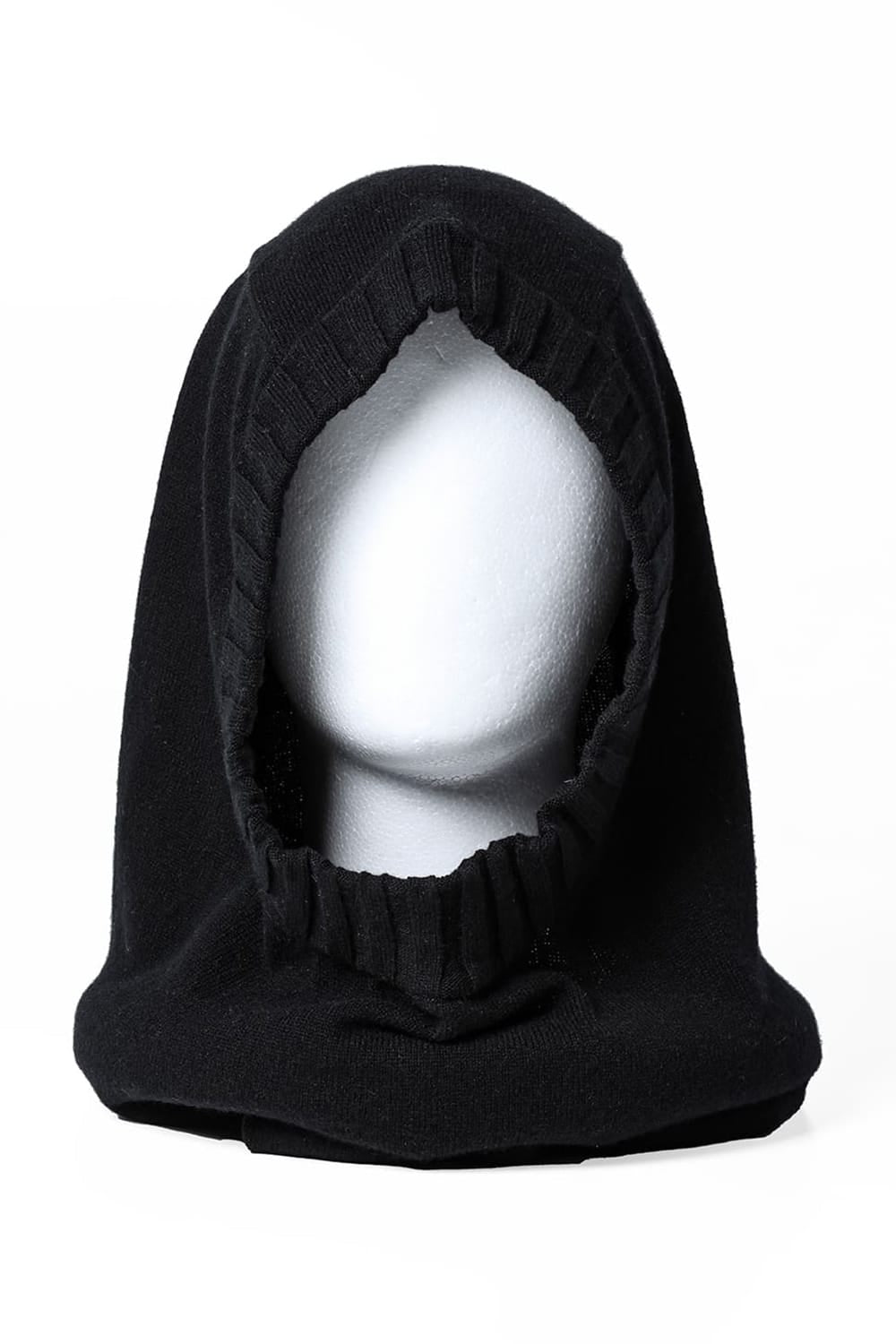 lambs wool huge balaclava Black