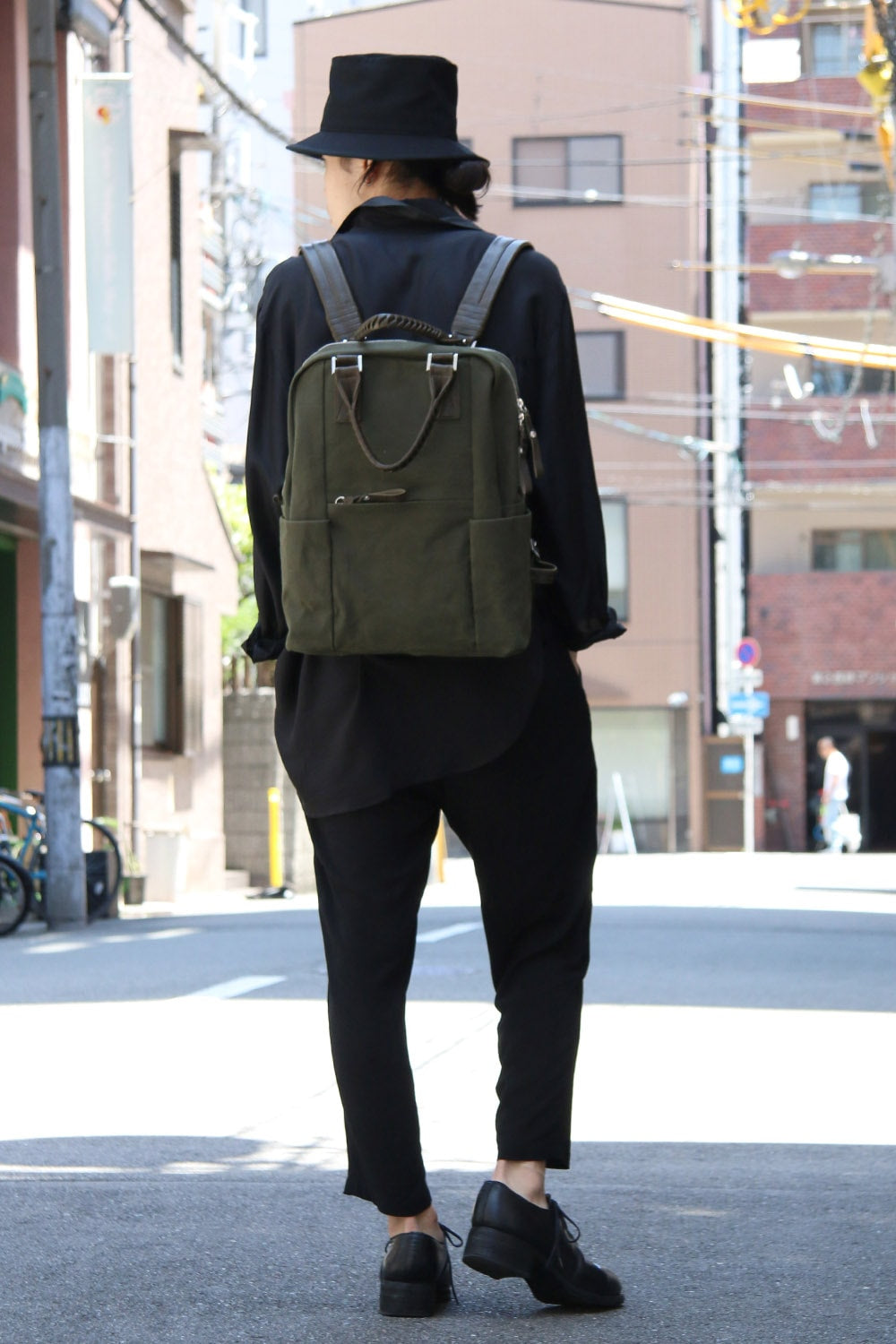 Connect Ruck 18 - Canvas × Steer Leather