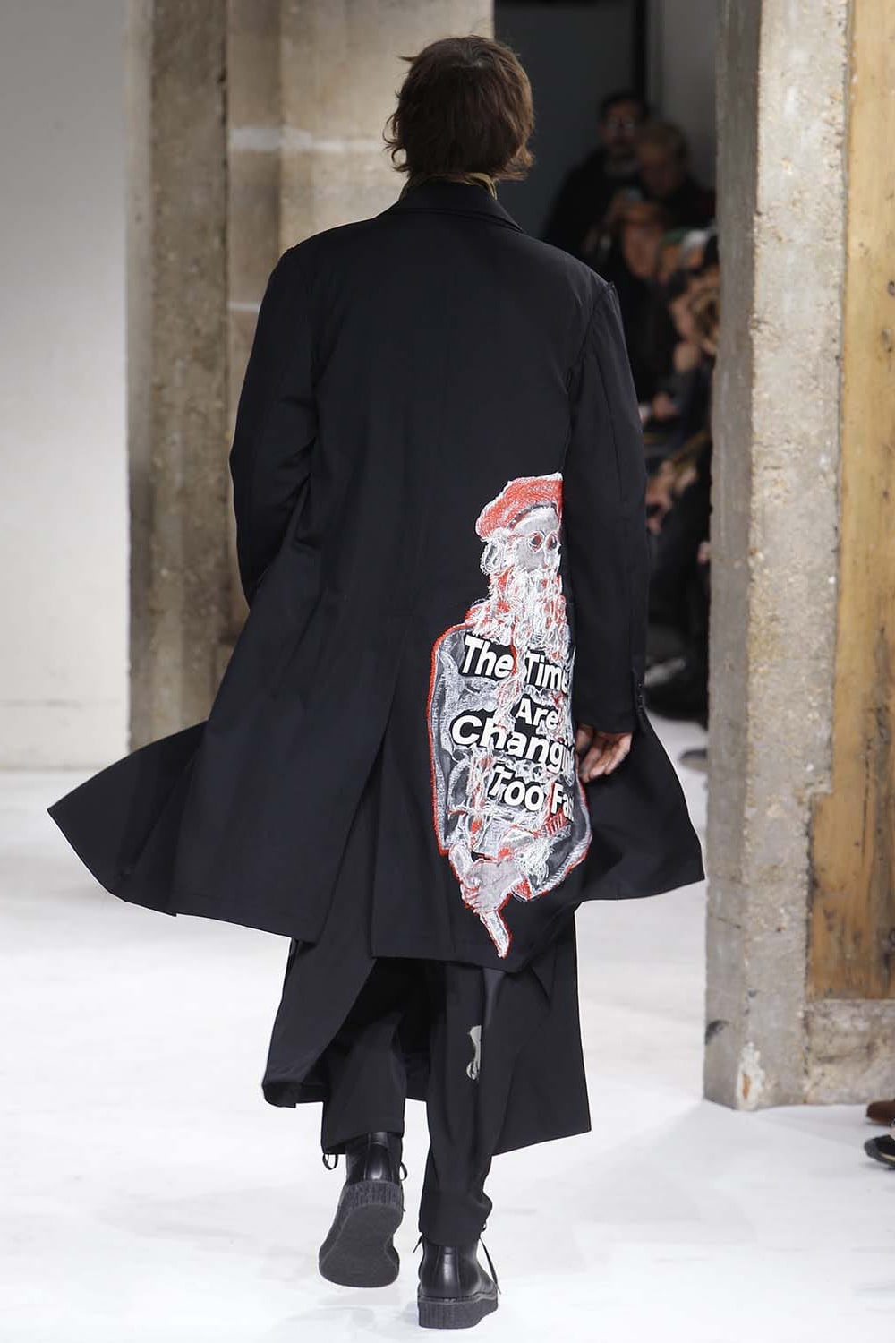 Print Embroidery Long Jacket