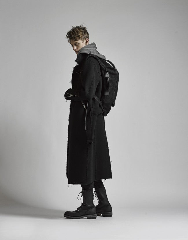 Needle Punch Melton Riders Long Coat