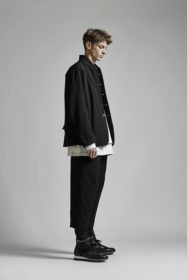 Leather High-cut Sneakers Black