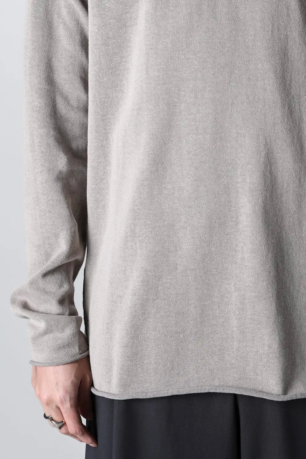 ロングスリーブハイツイストコットン Light Gray