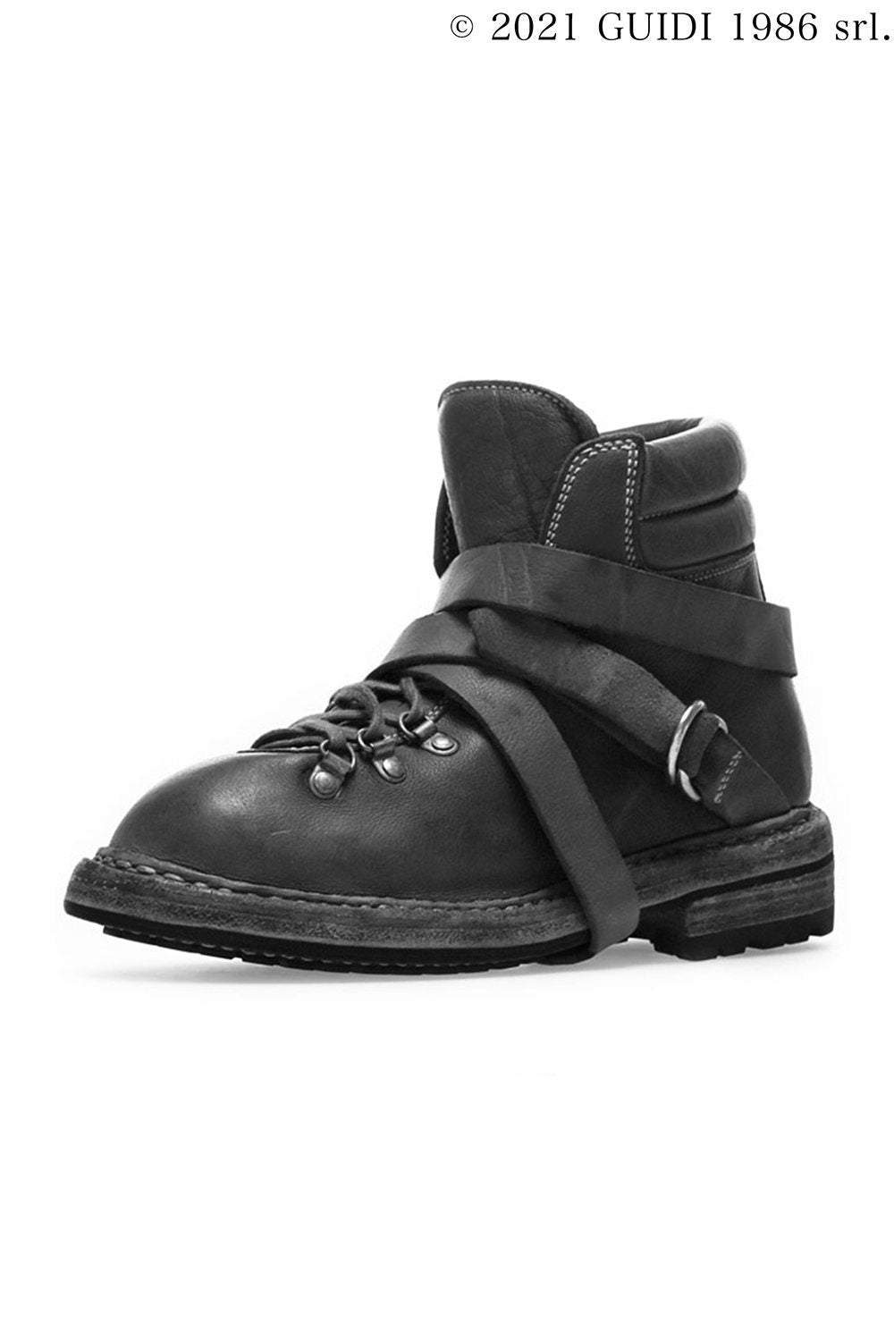 18 - Leather Hiking Boots / Leather Strap