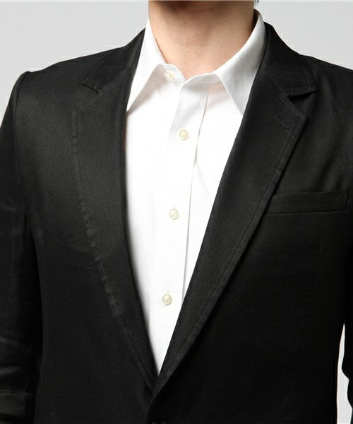 Linen Lycrafit Twill Tailored Jacket