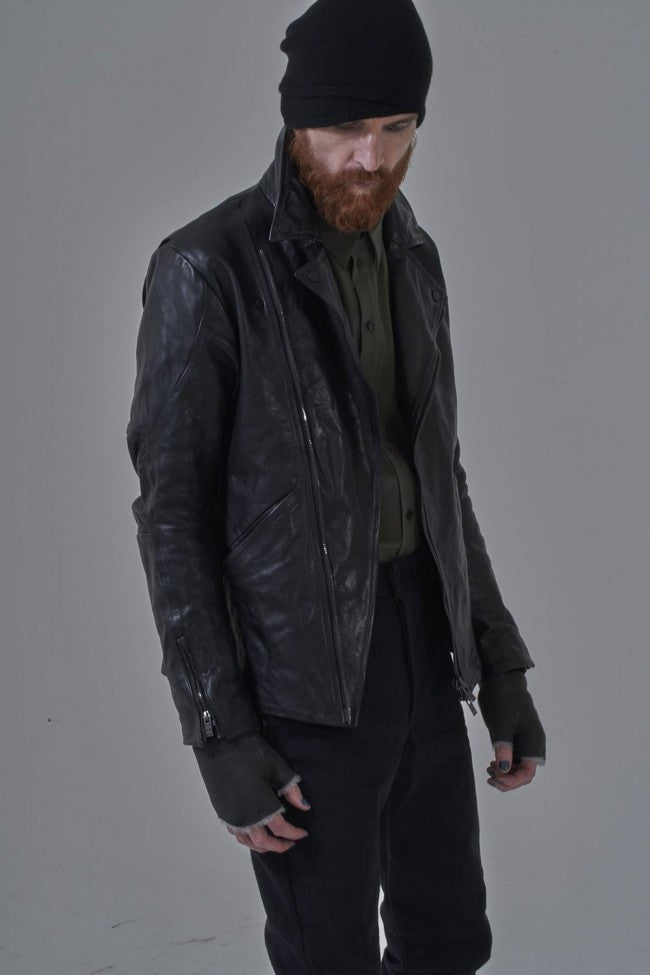 Guidi Horse Leather Double Riders Jacket