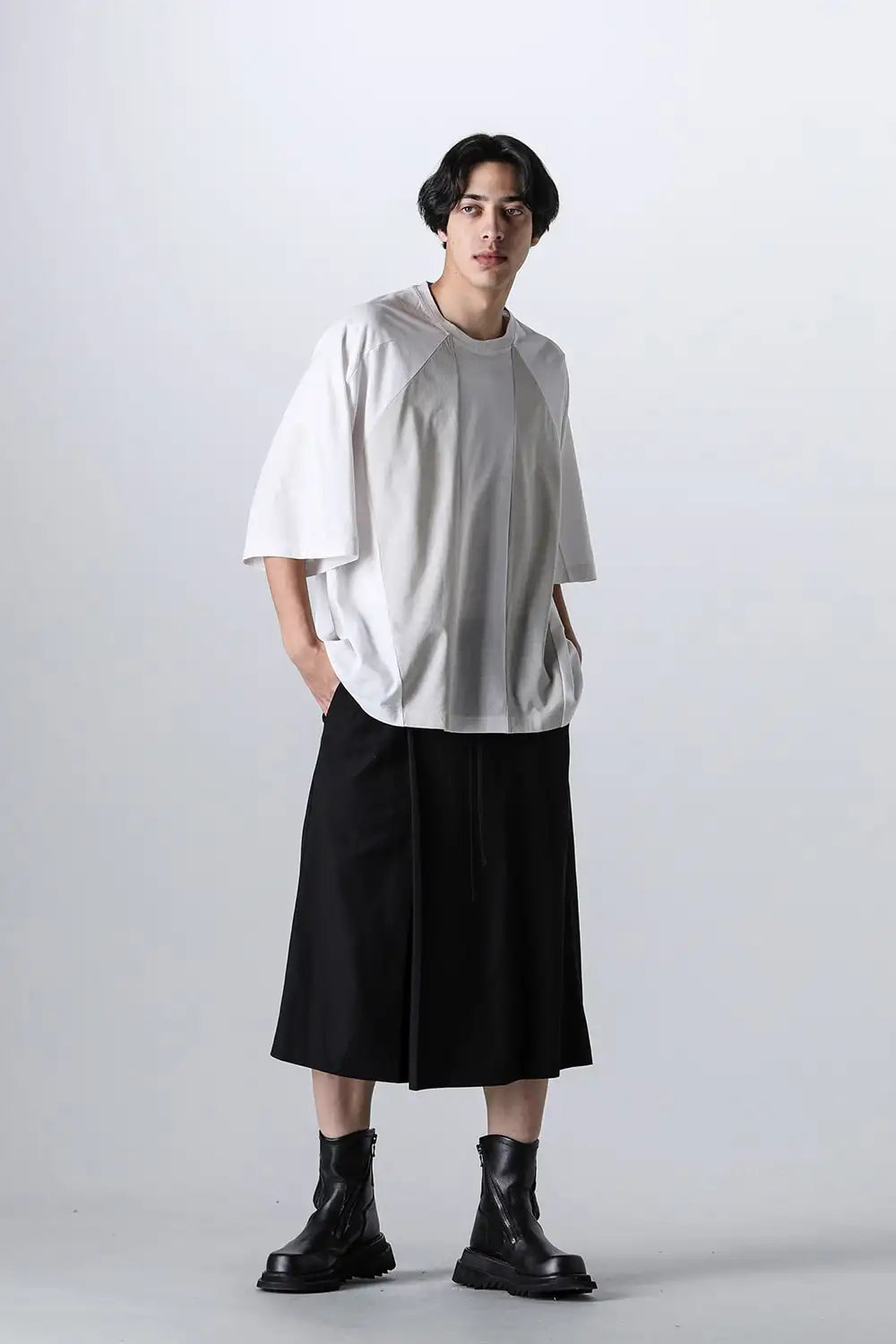 Cotton High Twist SZ Jersery Big Kite T-shirt Off × Plaster