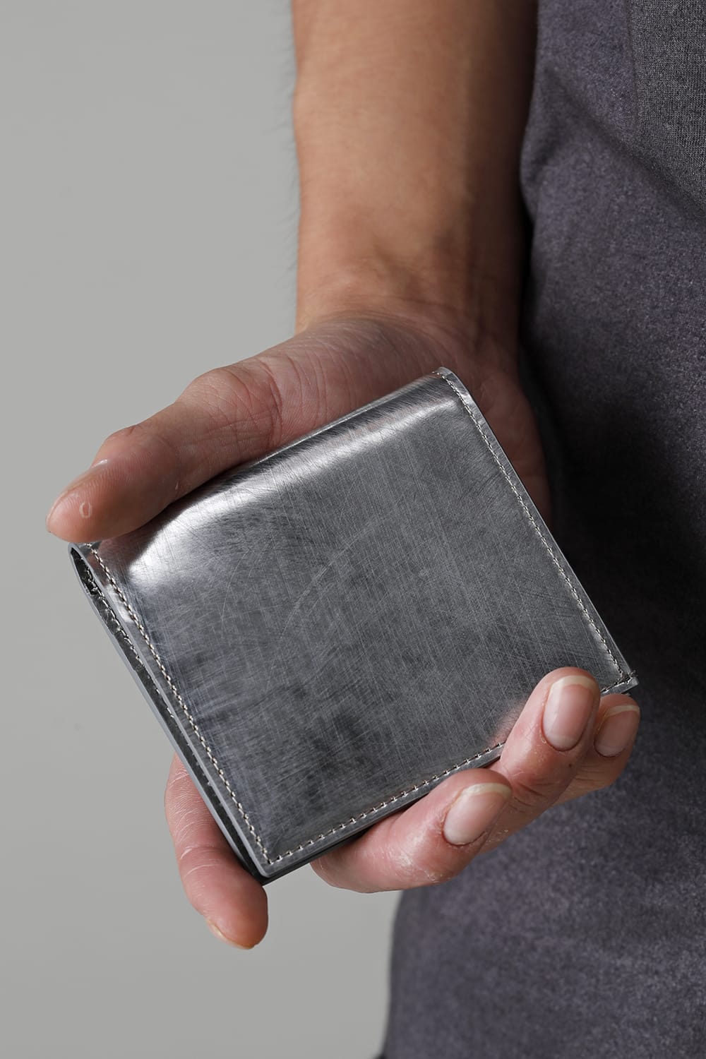 Leather wallet 'compact' Scratch SIL