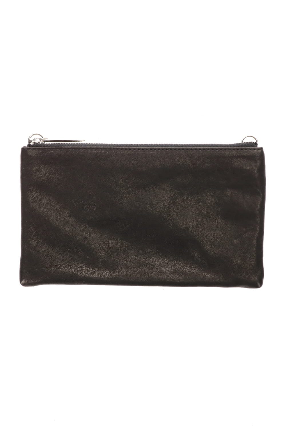 レザーミニミニサコッシュ'シャイン' BLACK