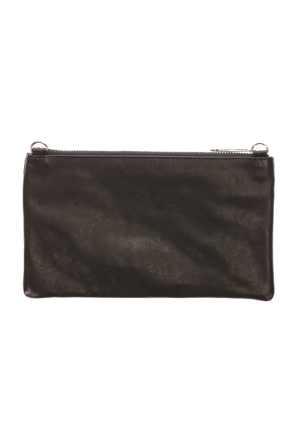 レザーミニミニサコッシュ'シャイン' BLACK