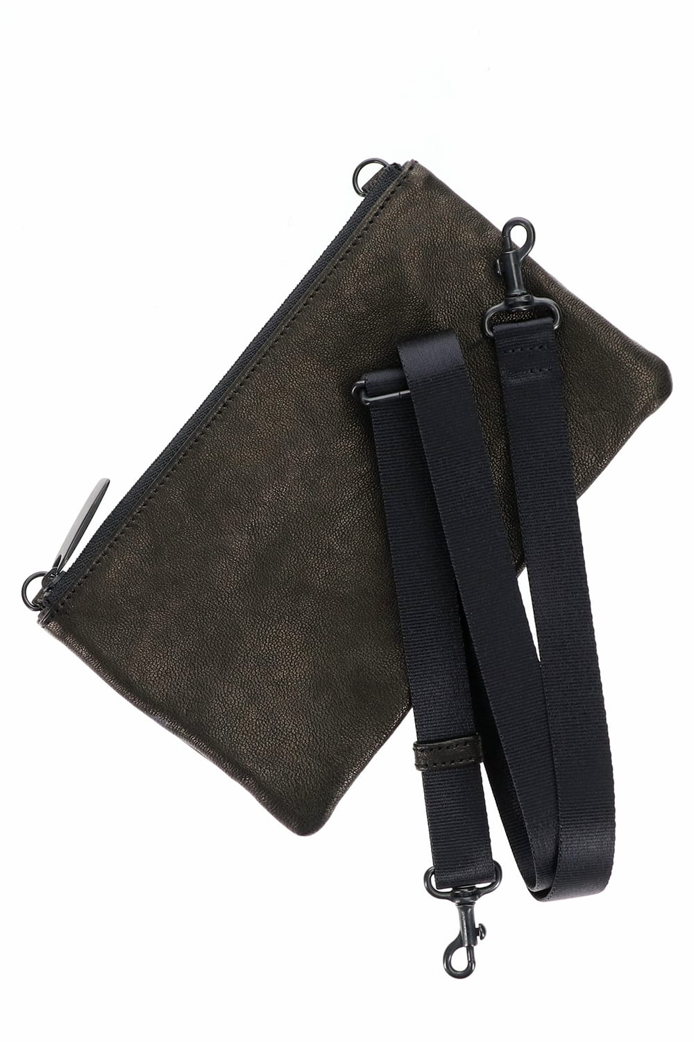 Leather minimini sacoche 'shine' B.Black