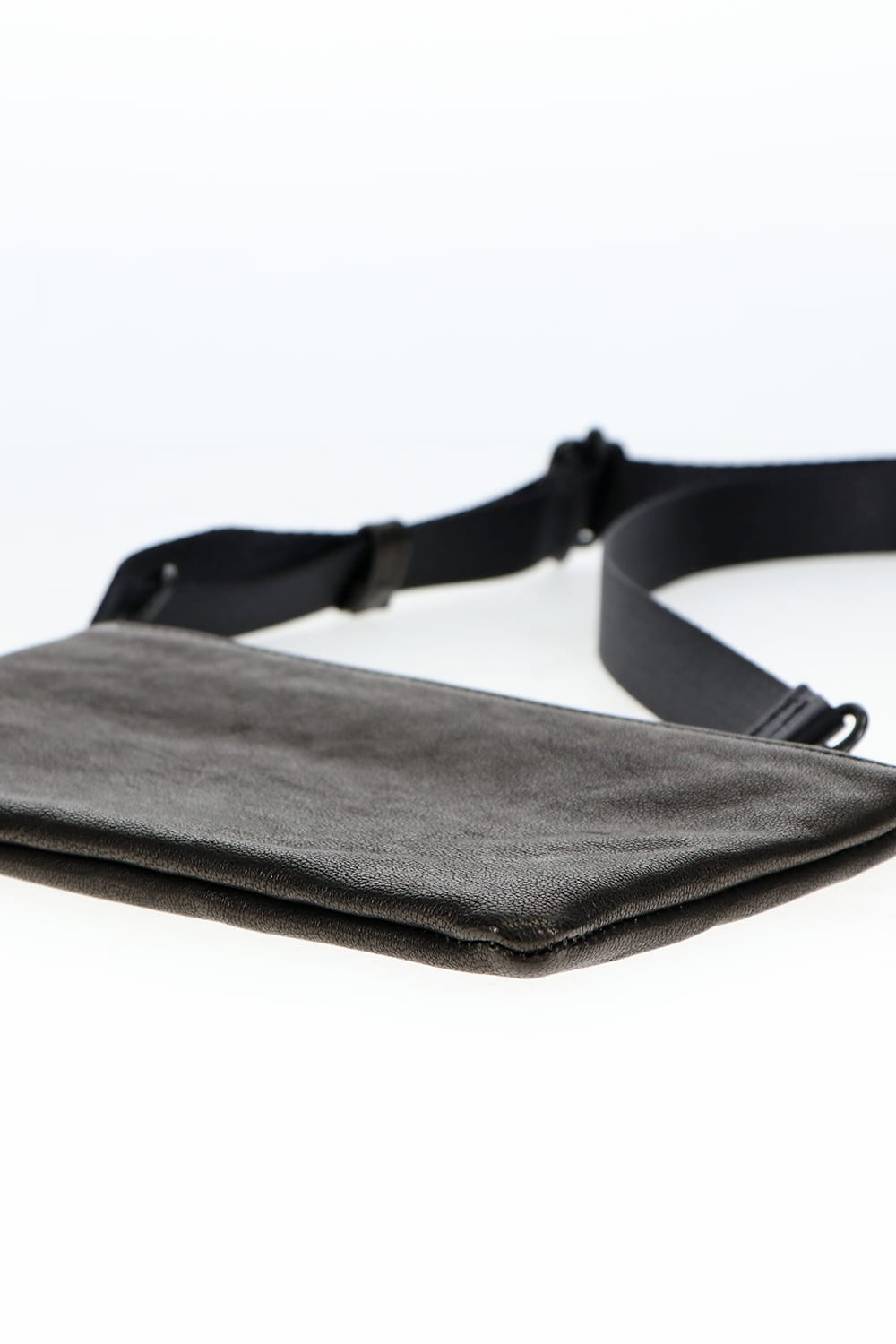 Leather minimini sacoche 'shine' B.Black