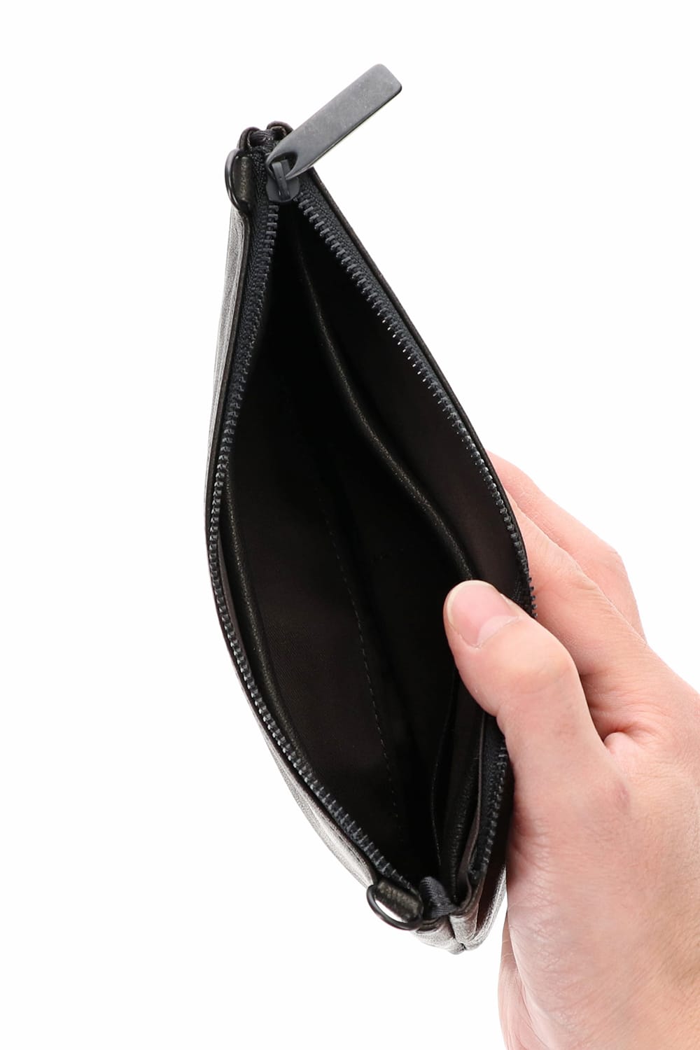 Leather minimini sacoche 'shine' B.Black