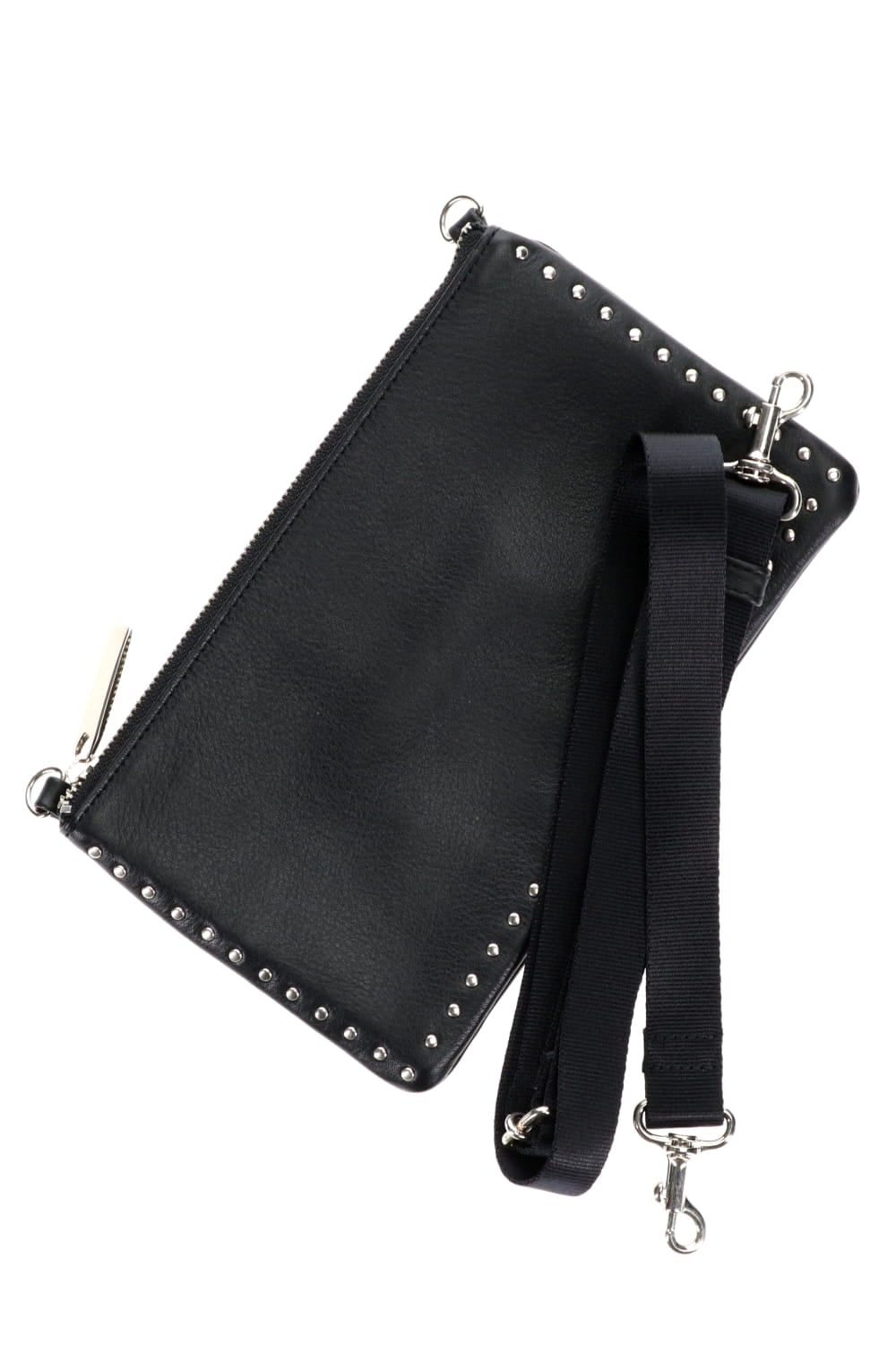 レザー ミニサコッシュ コーナースタッズ KS