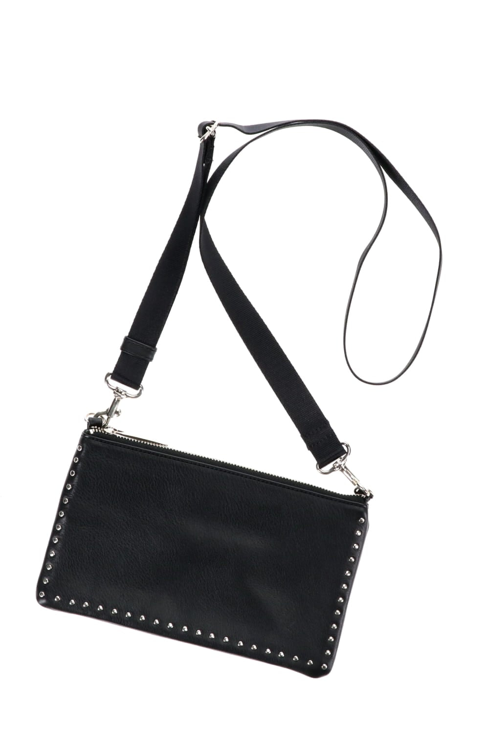 レザー ミニサコッシュ コーナースタッズ KS