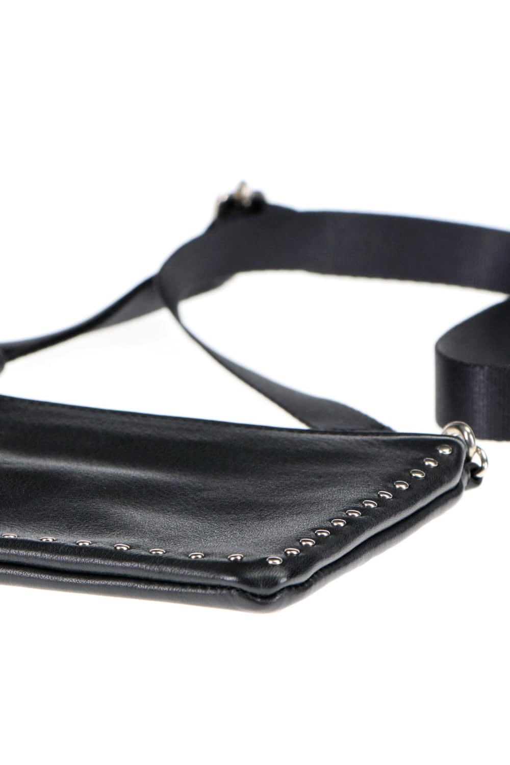 レザー ミニサコッシュ コーナースタッズ KS