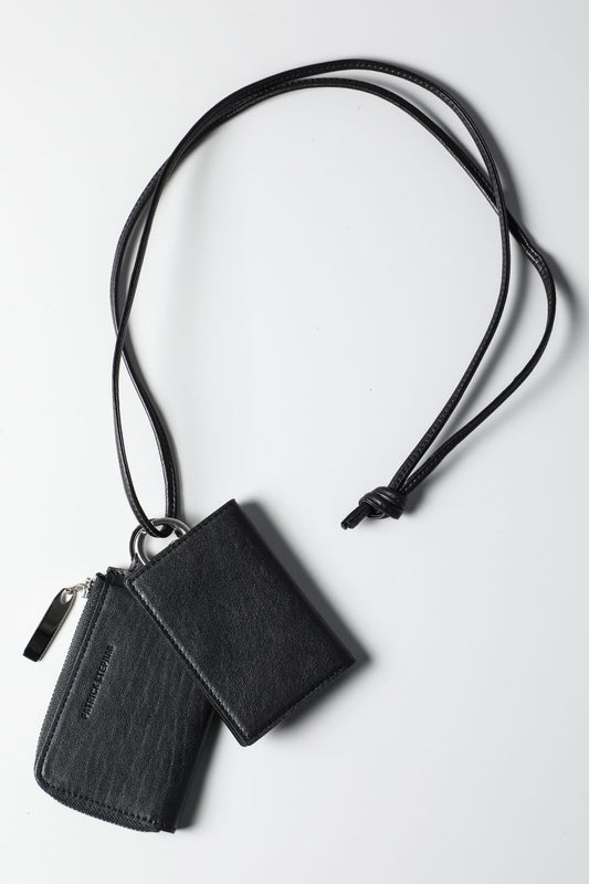 レザー ウォレット & カードケース エンプティ ハンデッド S.Black