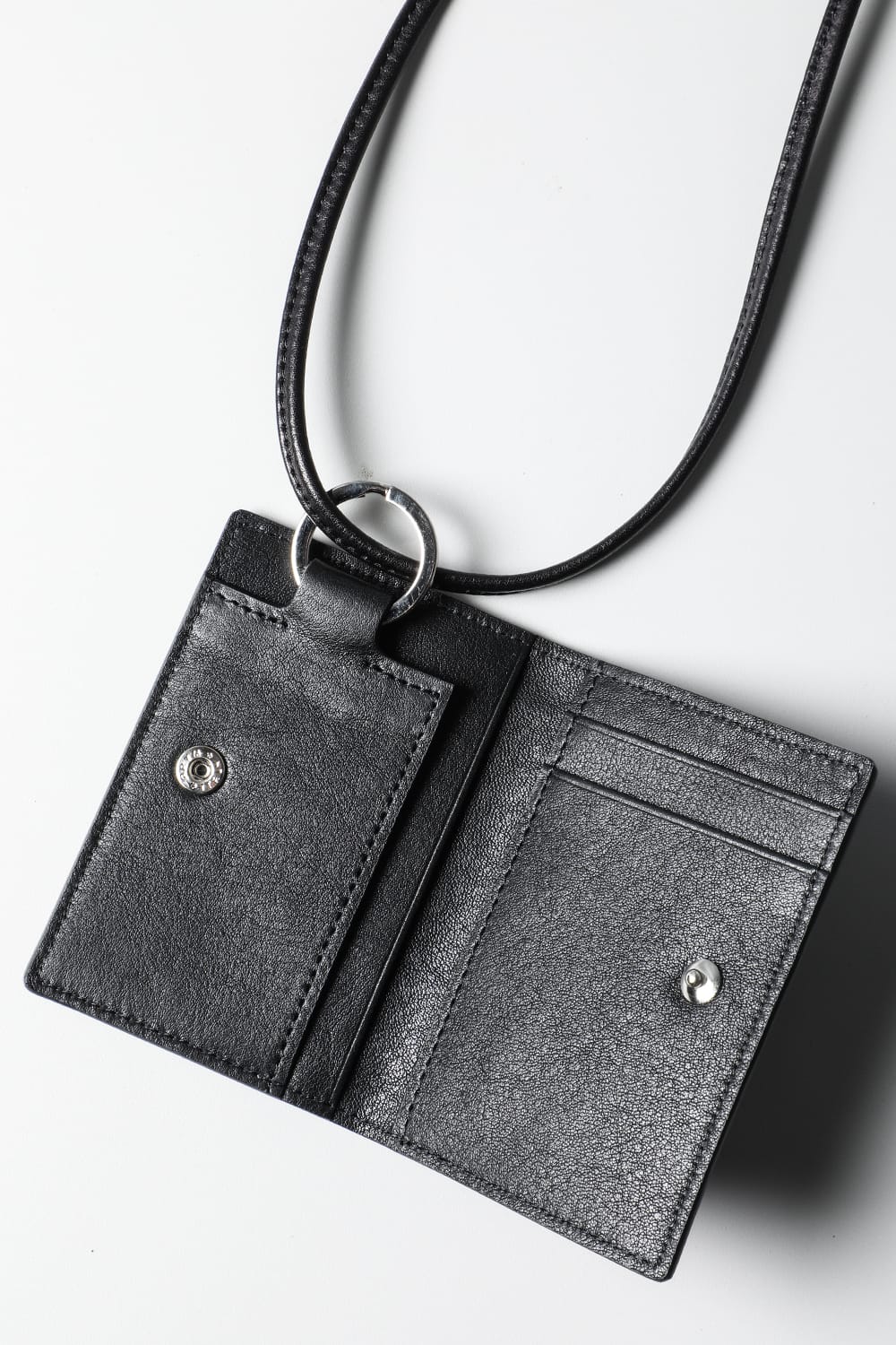 レザー ウォレット & カードケース エンプティ ハンデッド S.Black