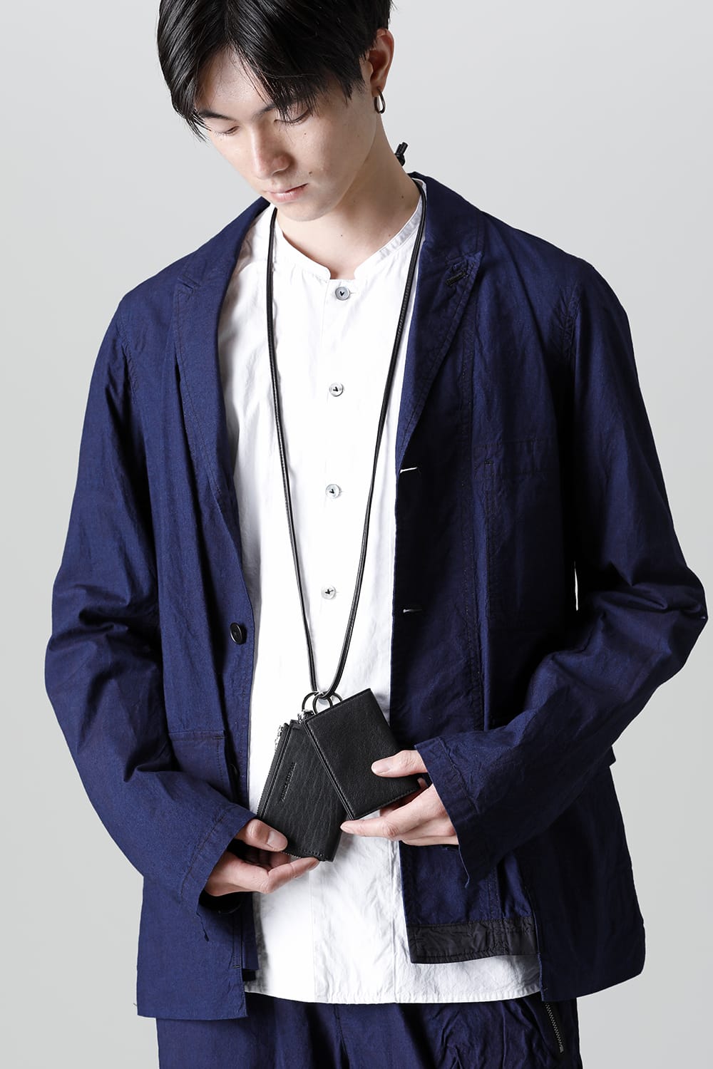 レザー ウォレット & カードケース エンプティ ハンデッド S.Black