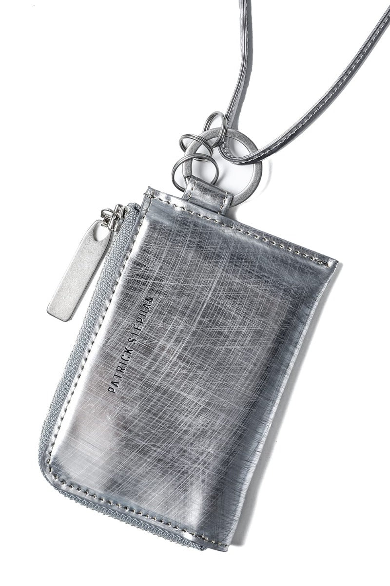 Leather wallet & card case 'empty-handed' Scratch SIL