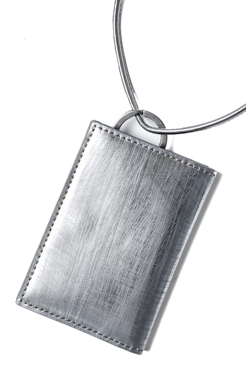 Leather wallet & card case 'empty-handed' Scratch SIL