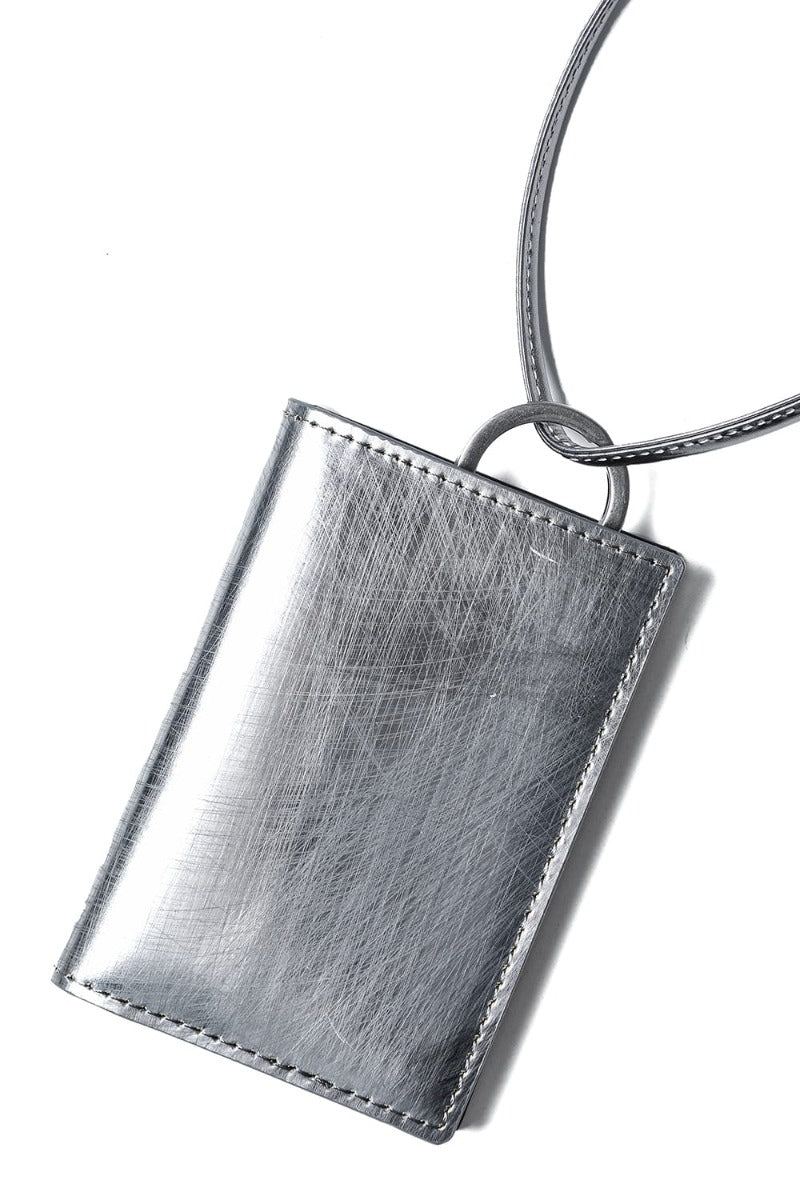 Leather wallet & card case 'empty-handed' Scratch SIL