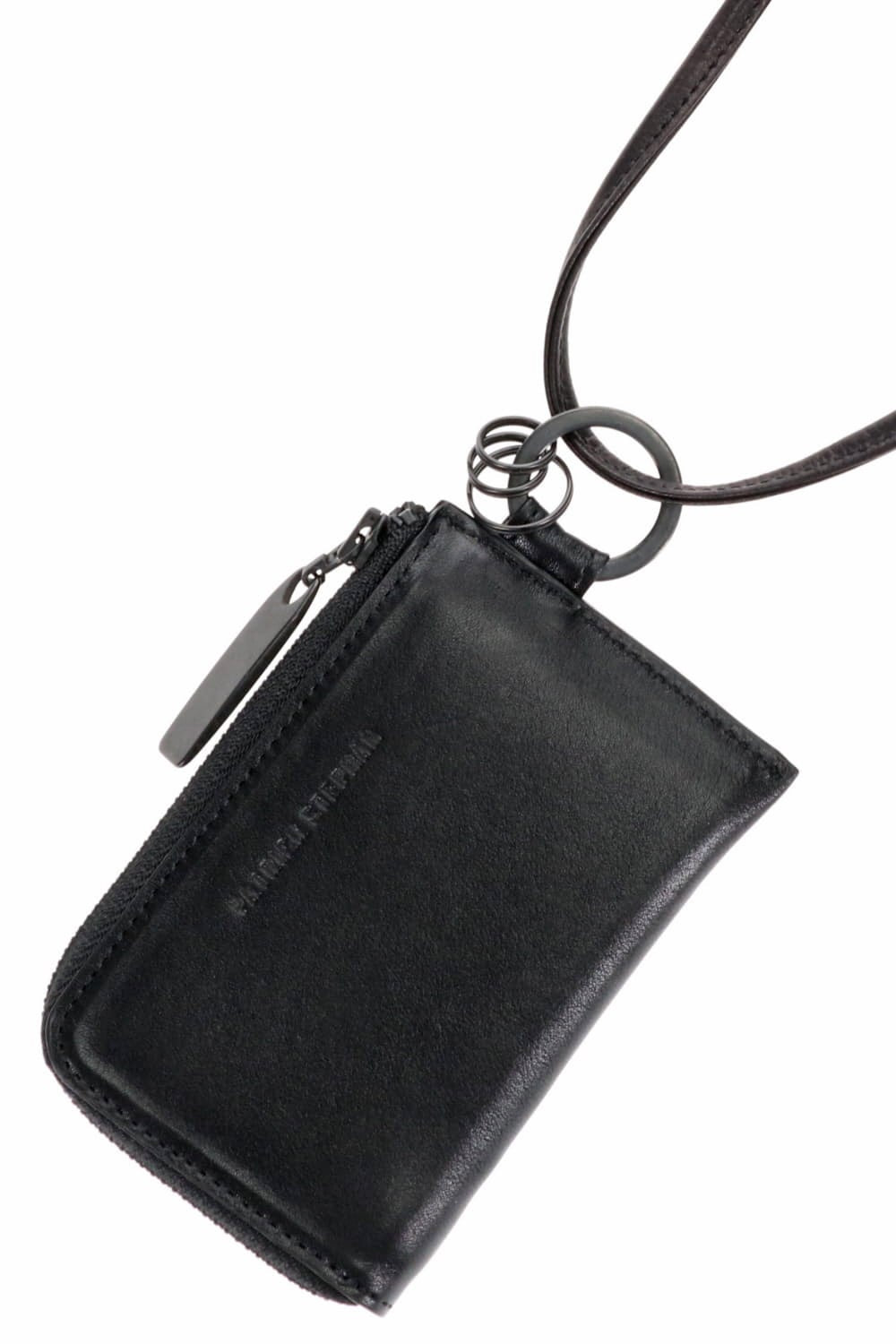 Leather wallet & card case 'empty-handed'