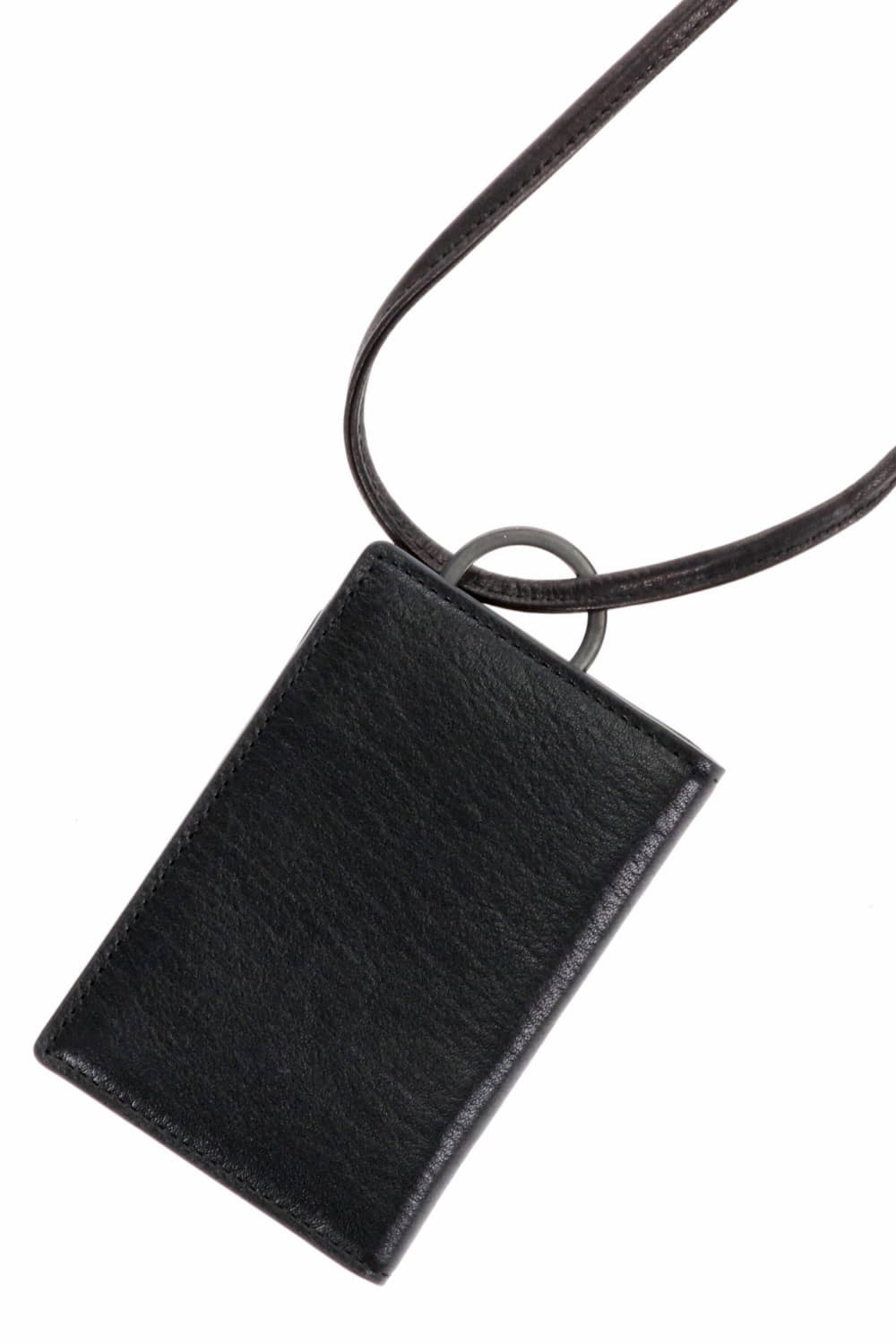Leather wallet & card case 'empty-handed'