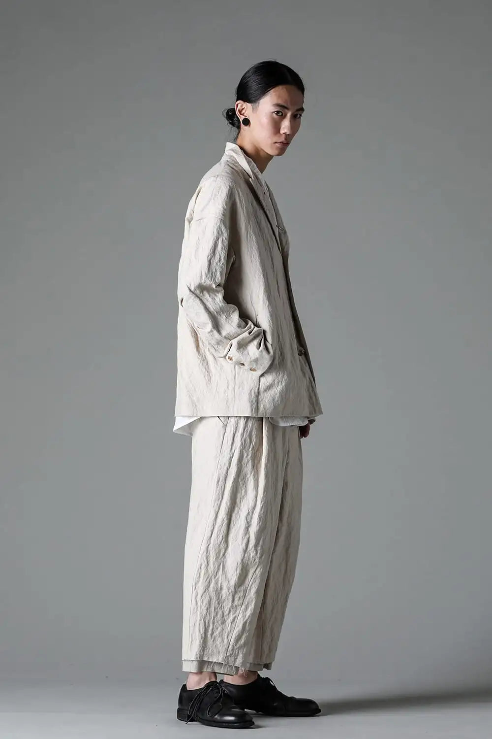 Jacket canapa / cotton metal shrink