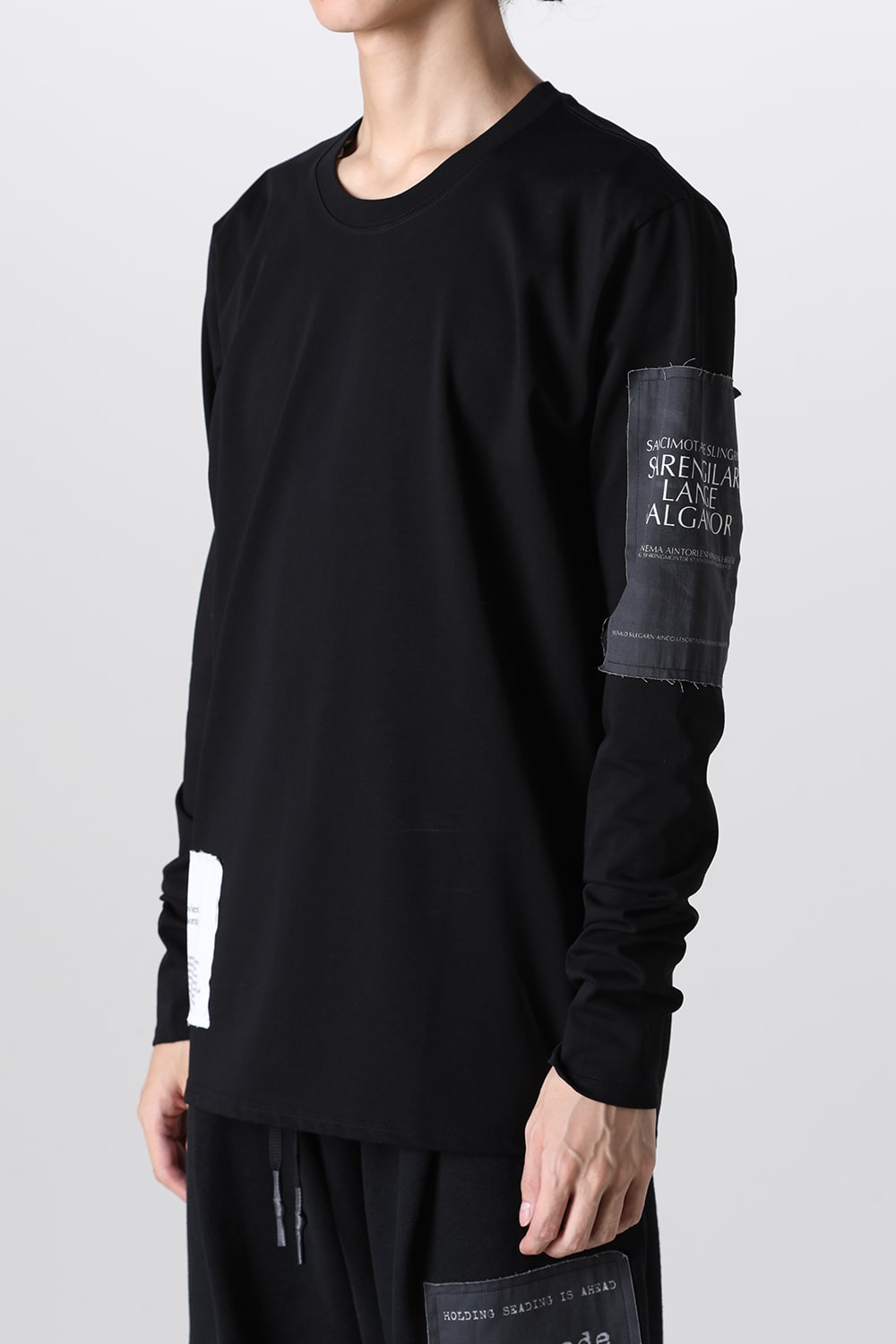 Long Sleeve T-shirt w/Printed Patches