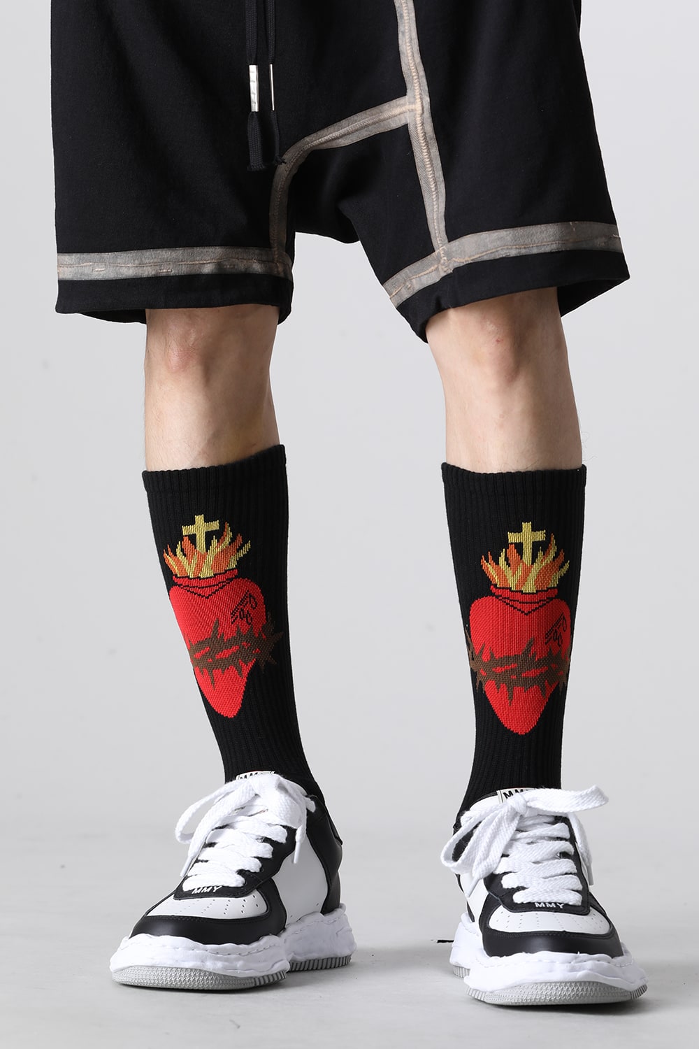 HEART Socks Black