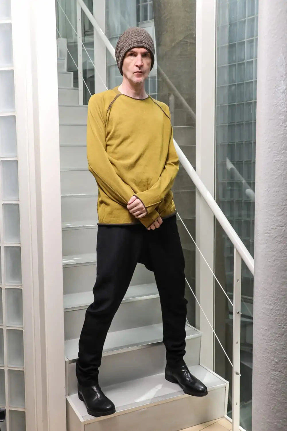 ロングスリーブハイツイストコットン Yellow