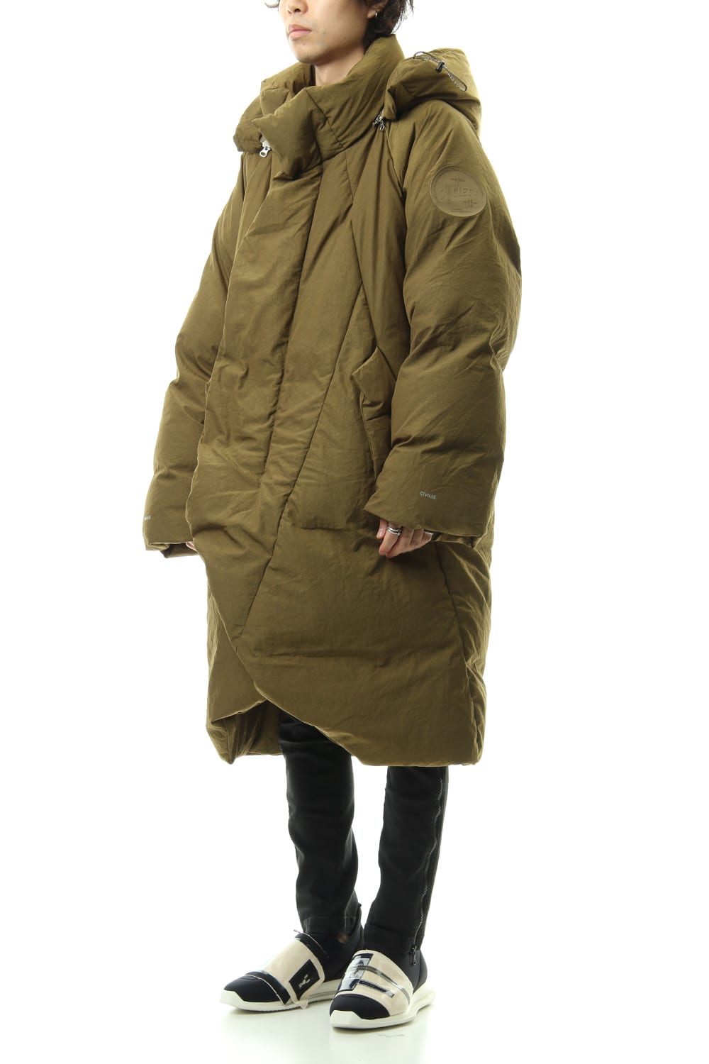 Darstronaut Geo cut Oversized down Khaki