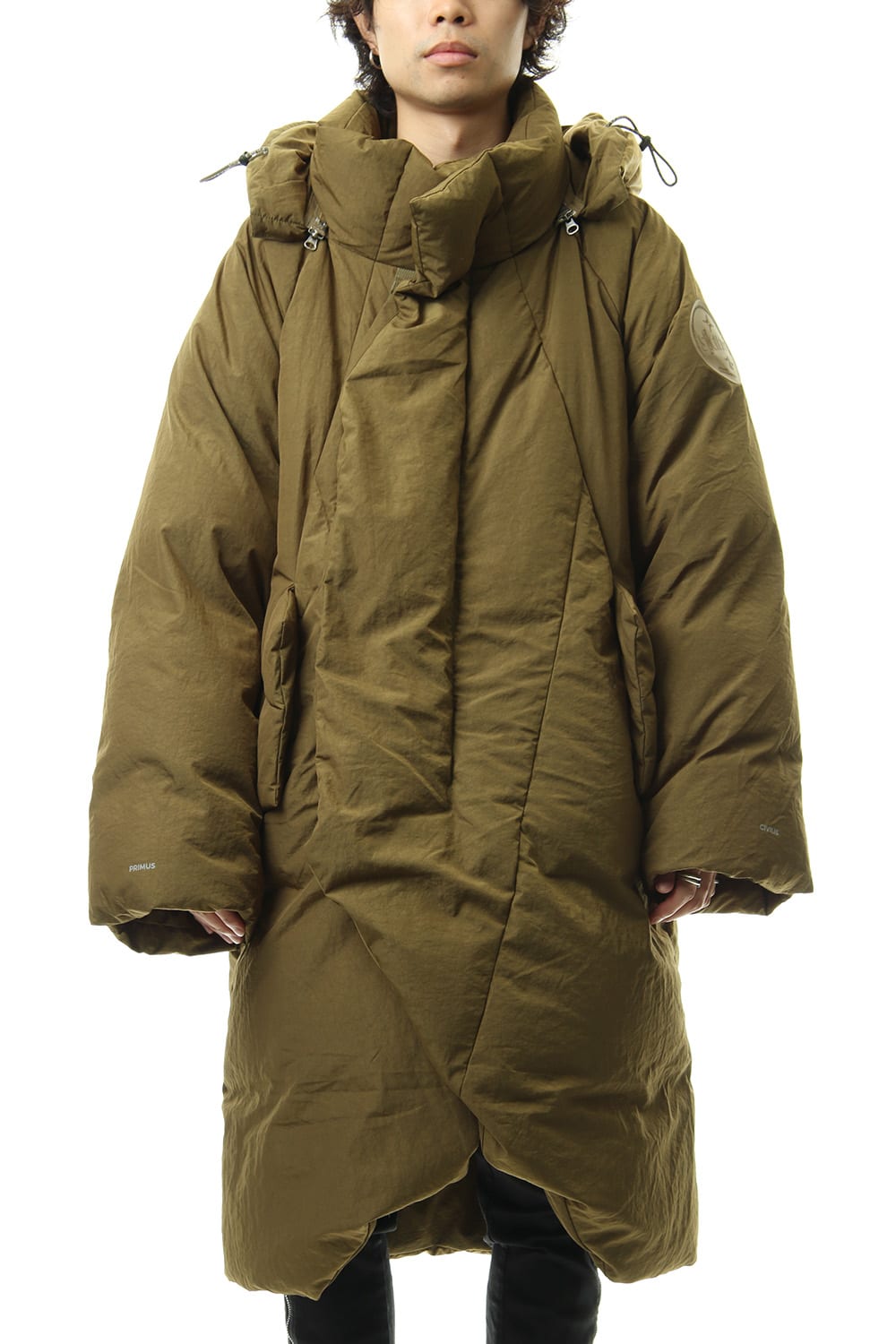 Darstronaut Geo cut Oversized down Khaki