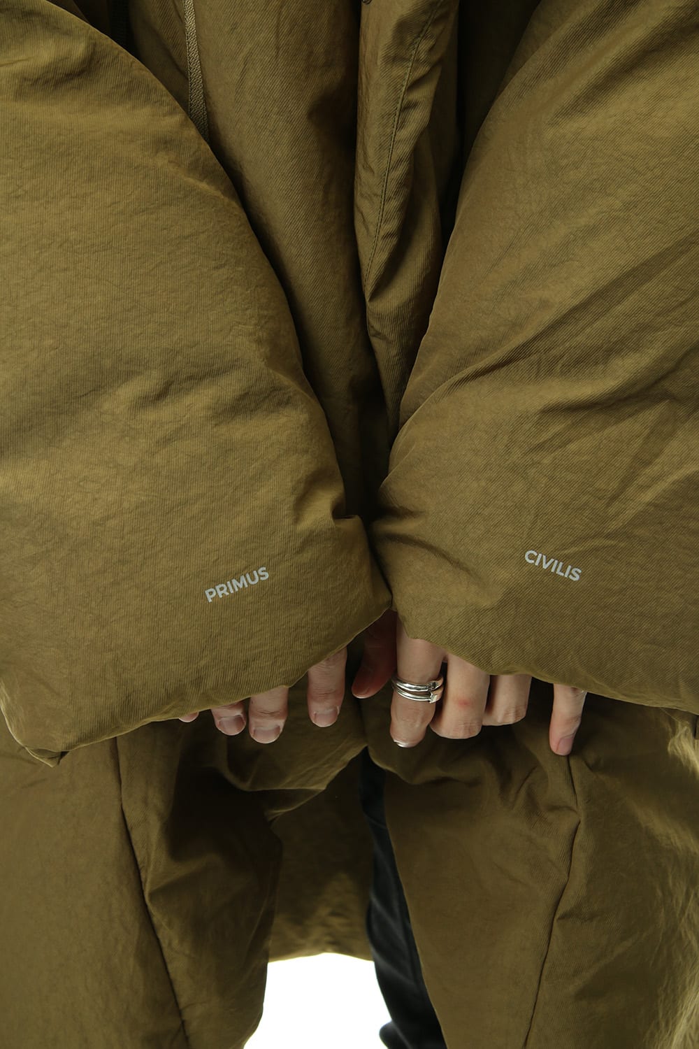Darstronaut Geo cut Oversized down Khaki