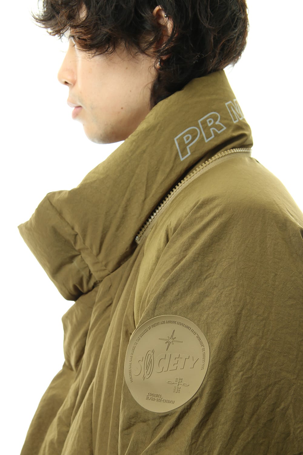 Darstronaut Geo cut Oversized down Khaki