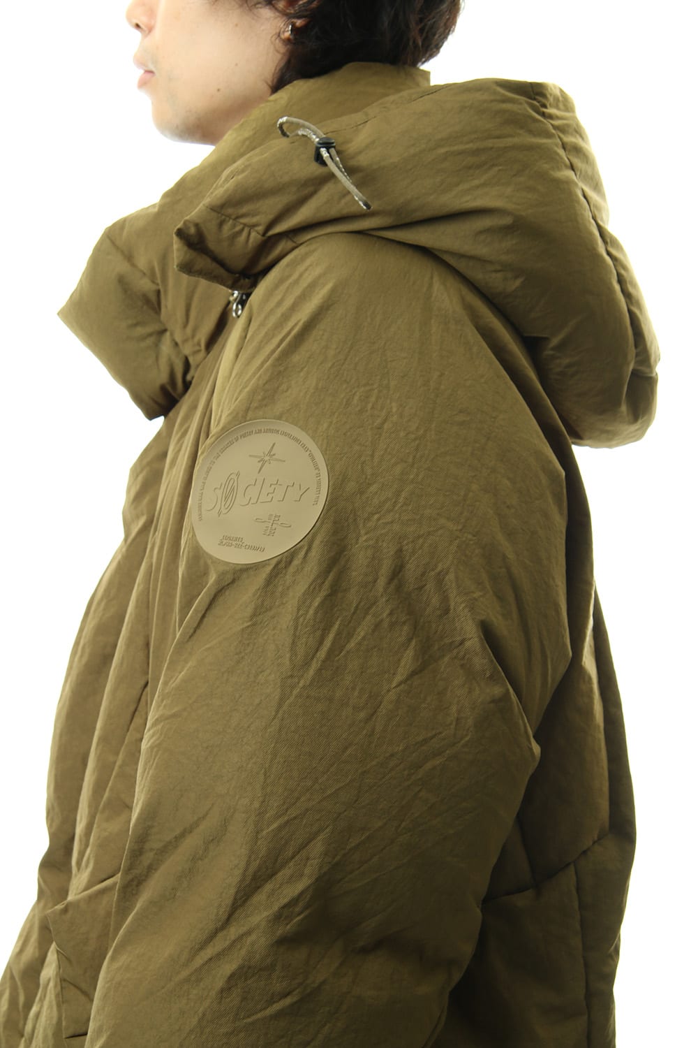 Darstronaut Geo cut Oversized down Khaki