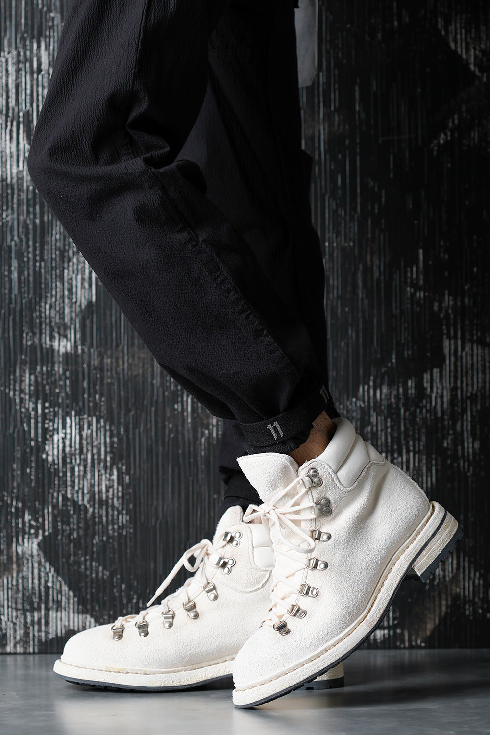 Hiking Boots Sole Rubber Horse Reverse - White