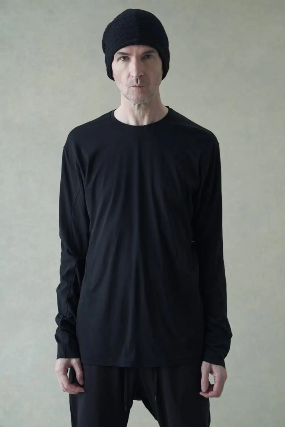 ロングスリーブハイゲージジャージー Black