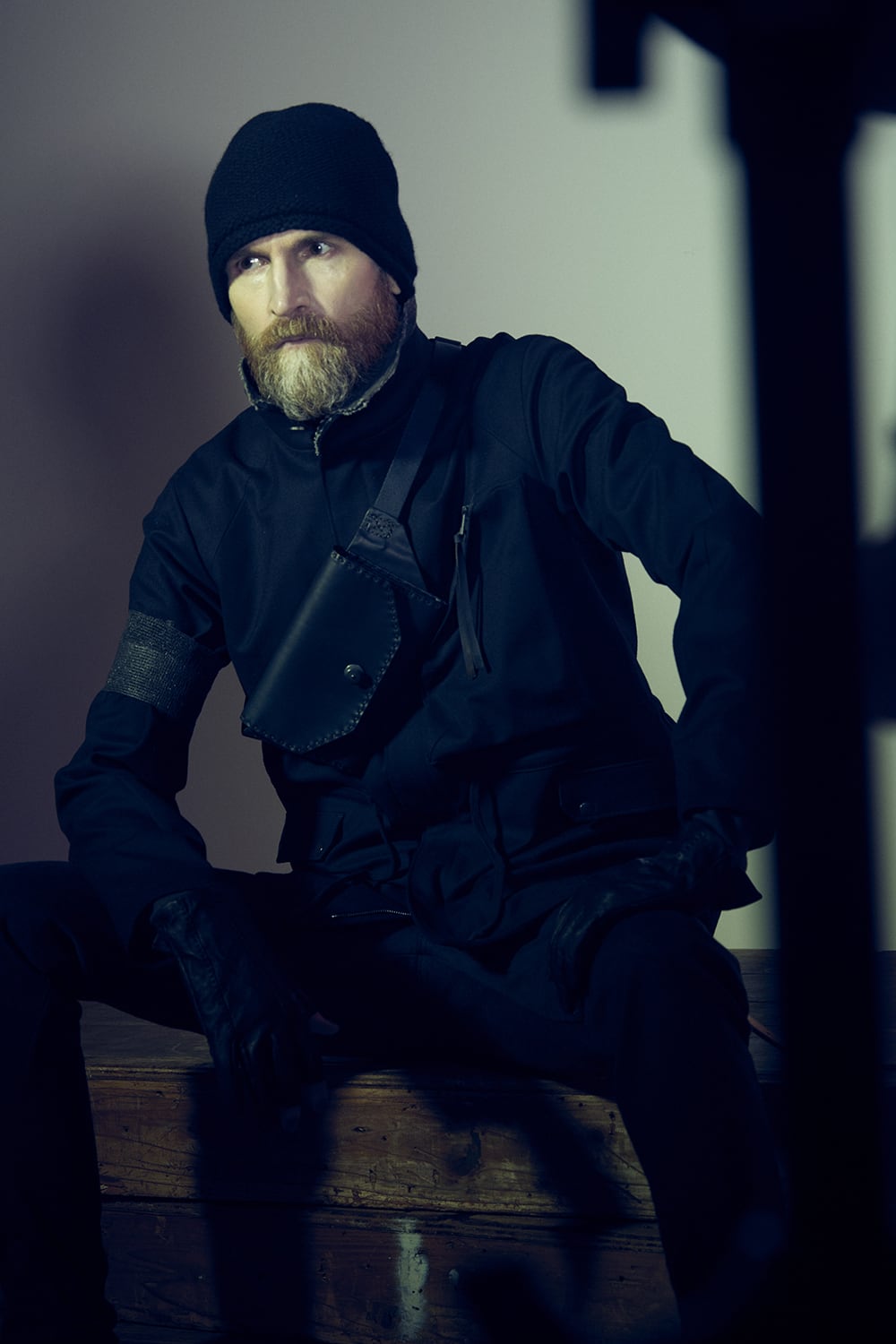 Leather Gloves Fingerless type Calf leather