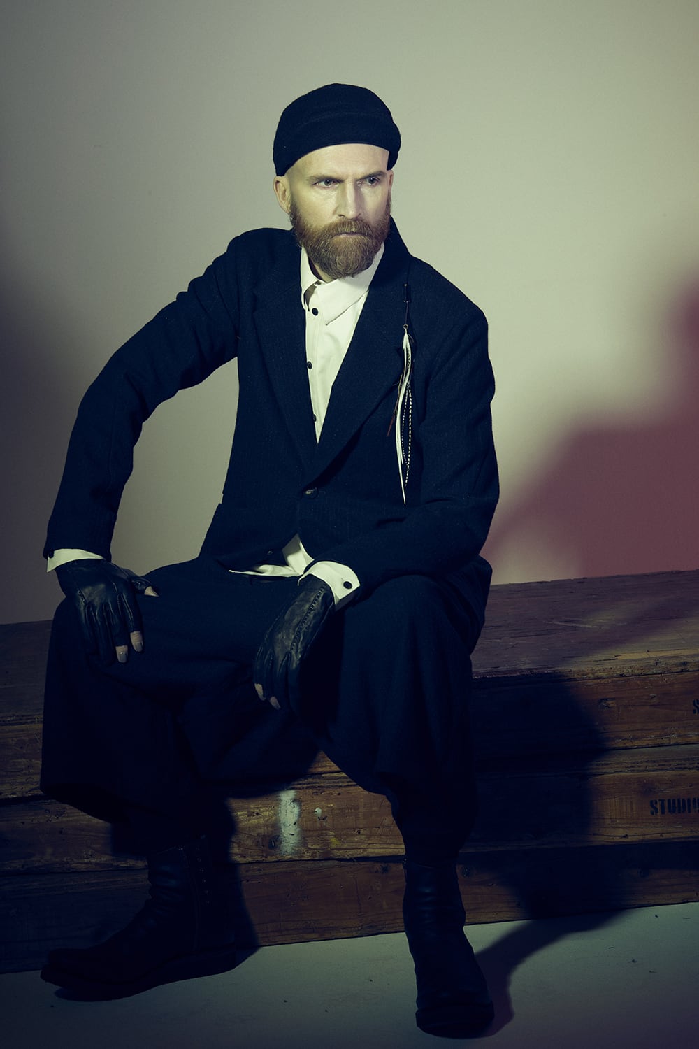 Layerd pants Virgine wool stripe