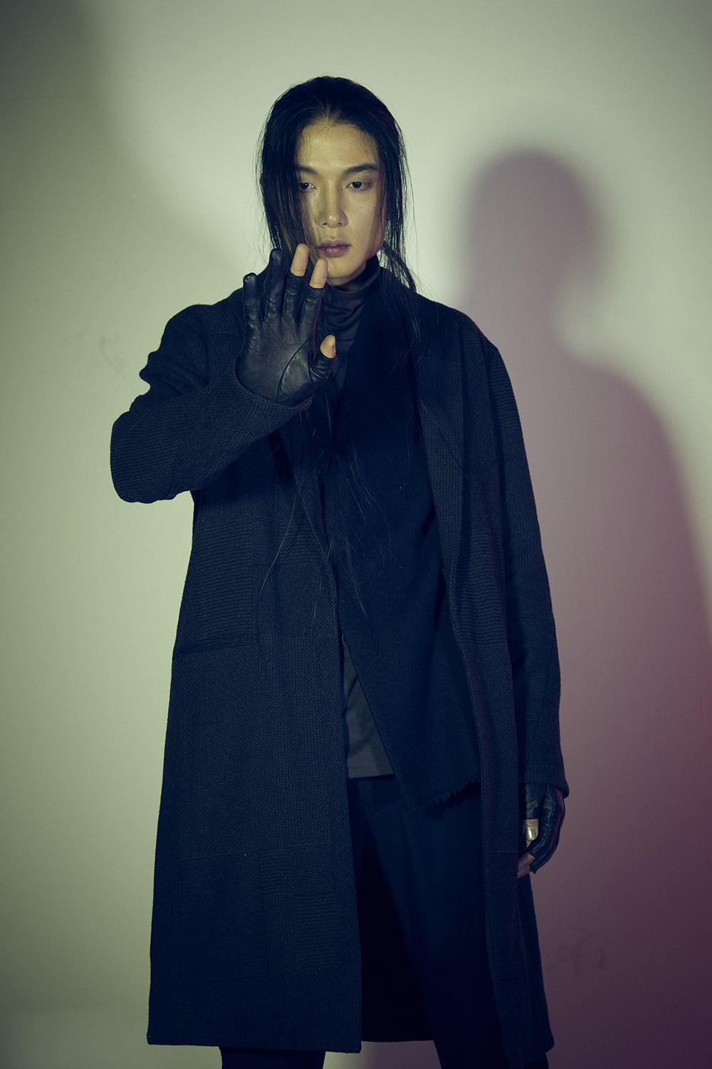 Leather Gloves Fingerless type Calf leather