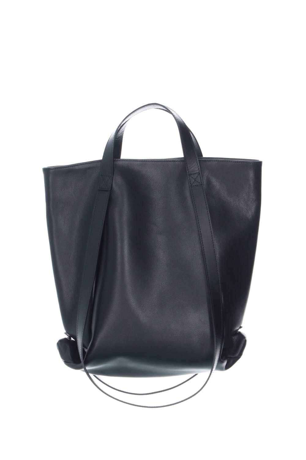 レザースモールトートバッグ "ループハンドル"