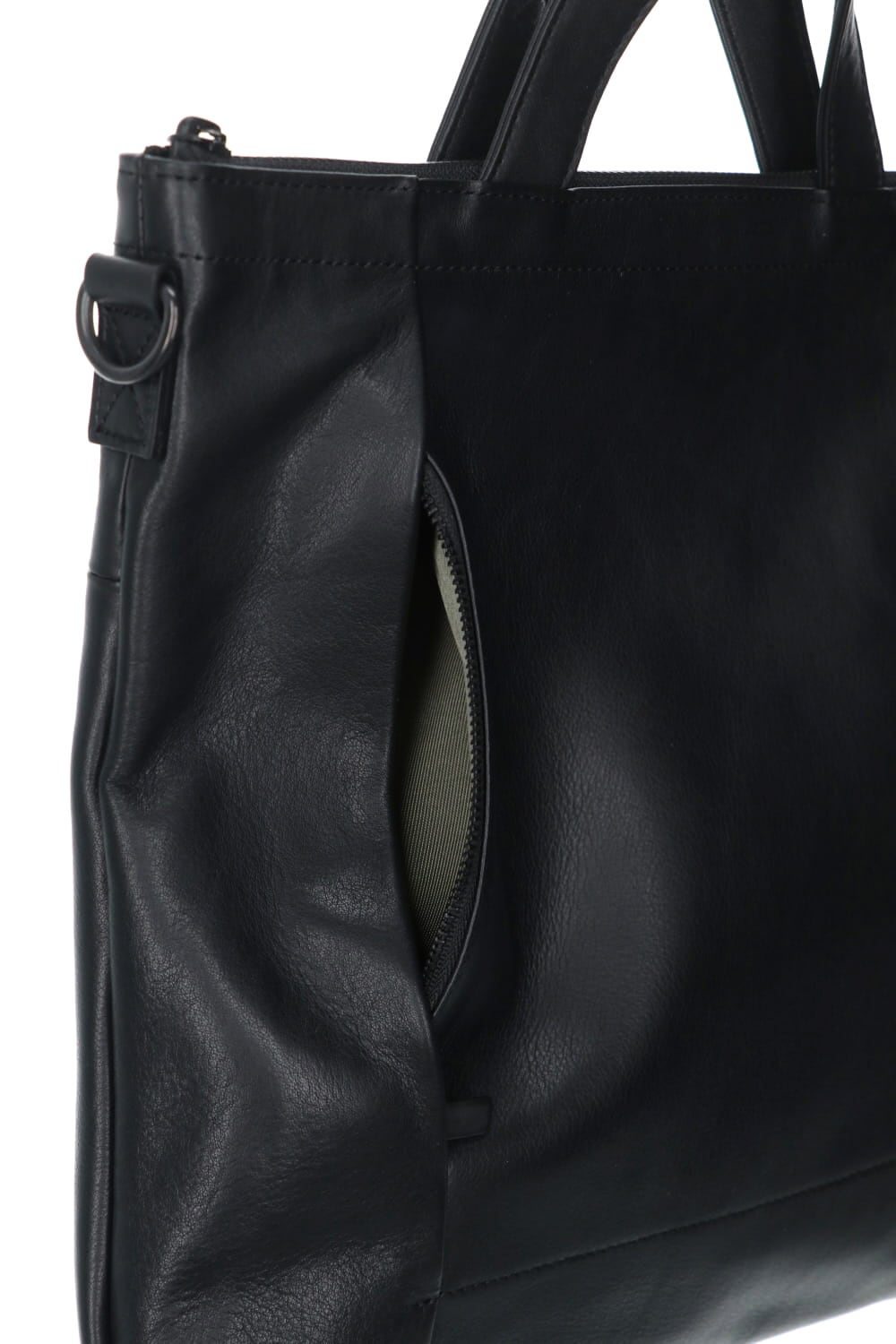 Leather shoulder bag 'grande poche' KS