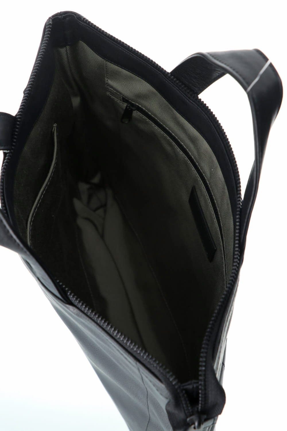 Leather shoulder bag 'grande poche' KS