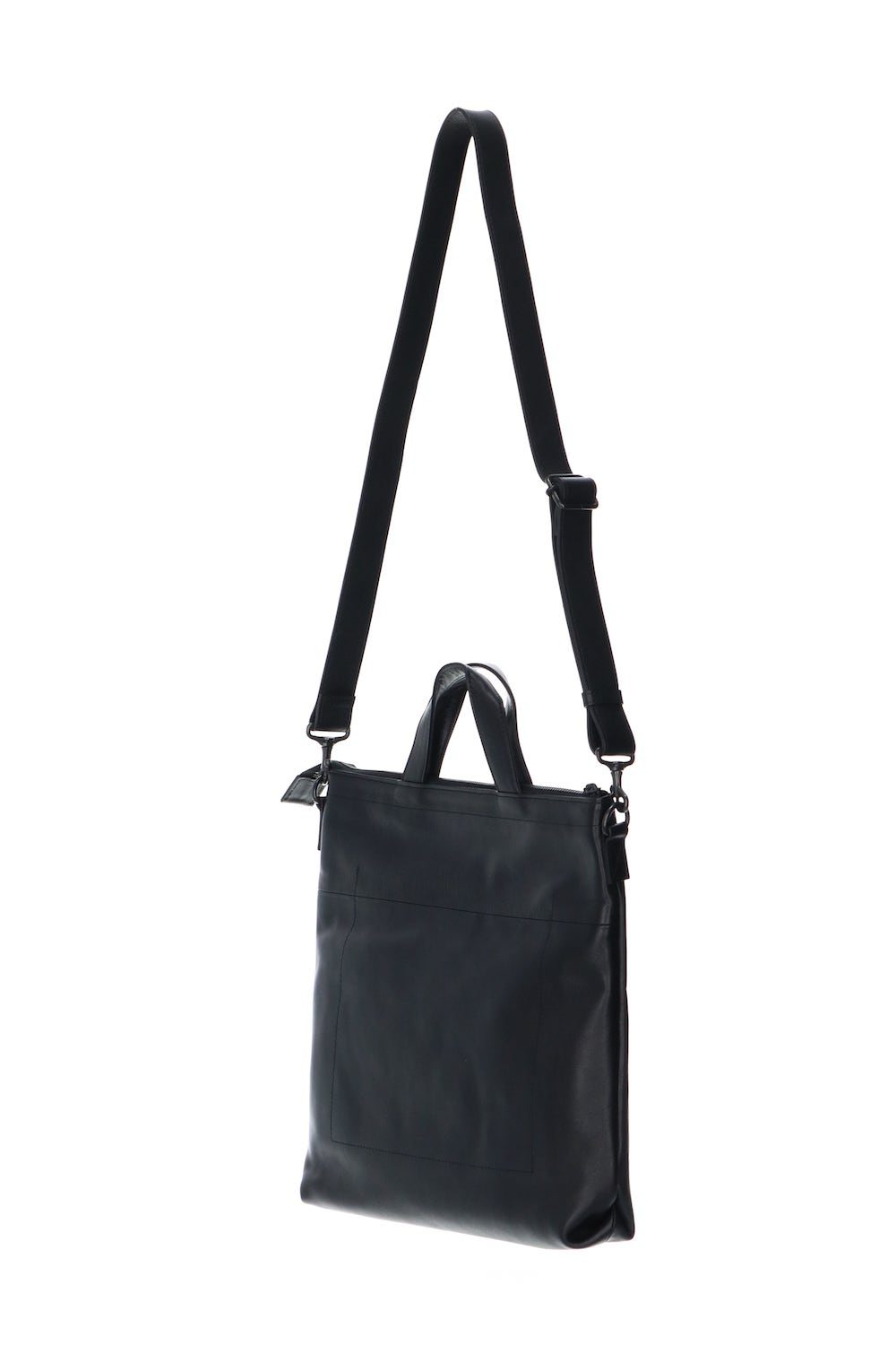 Leather shoulder bag 'grande poche' KS