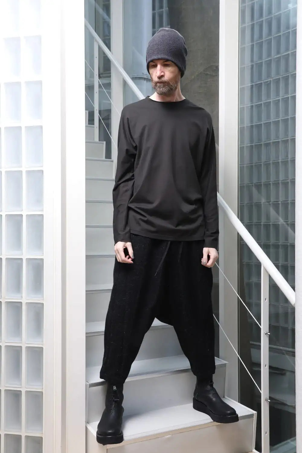 Relaxed pants Shetland wool