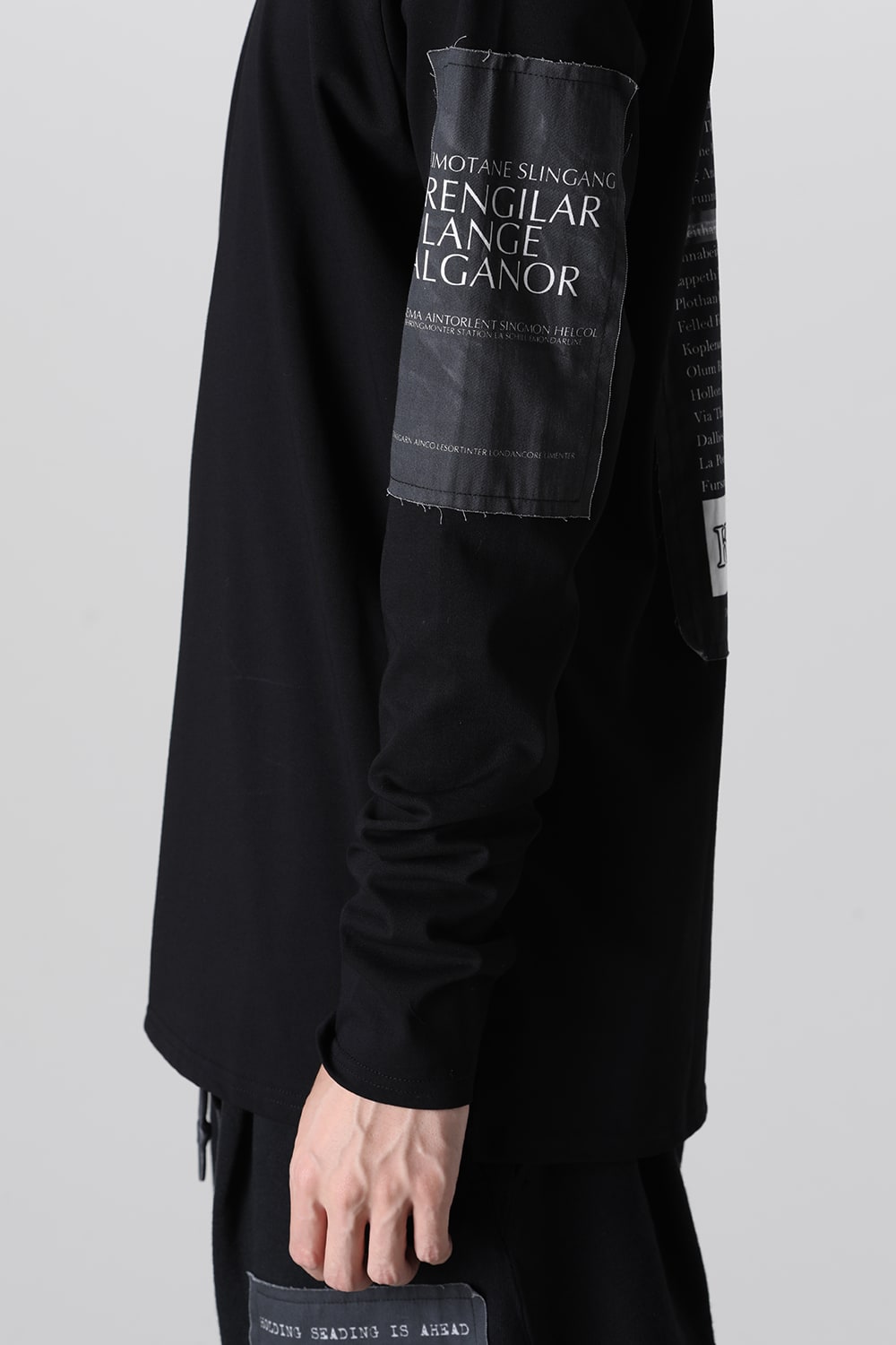 Long Sleeve T-shirt w/Printed Patches