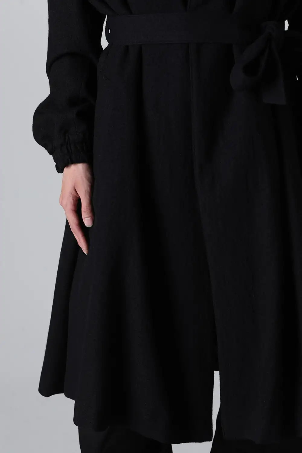 Stand Collar Drape Coat